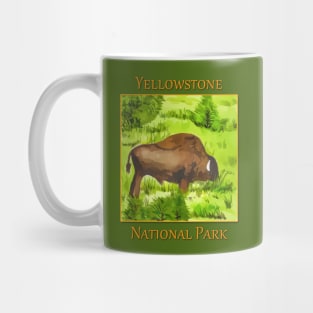 Bison in Yellowstone National Park Mug